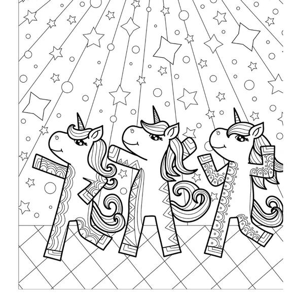 Lot Zen Doodle Colorscapes Unicorn Fiesta & Animal Winter Carnival Coloring Book - Picture 7 of 8